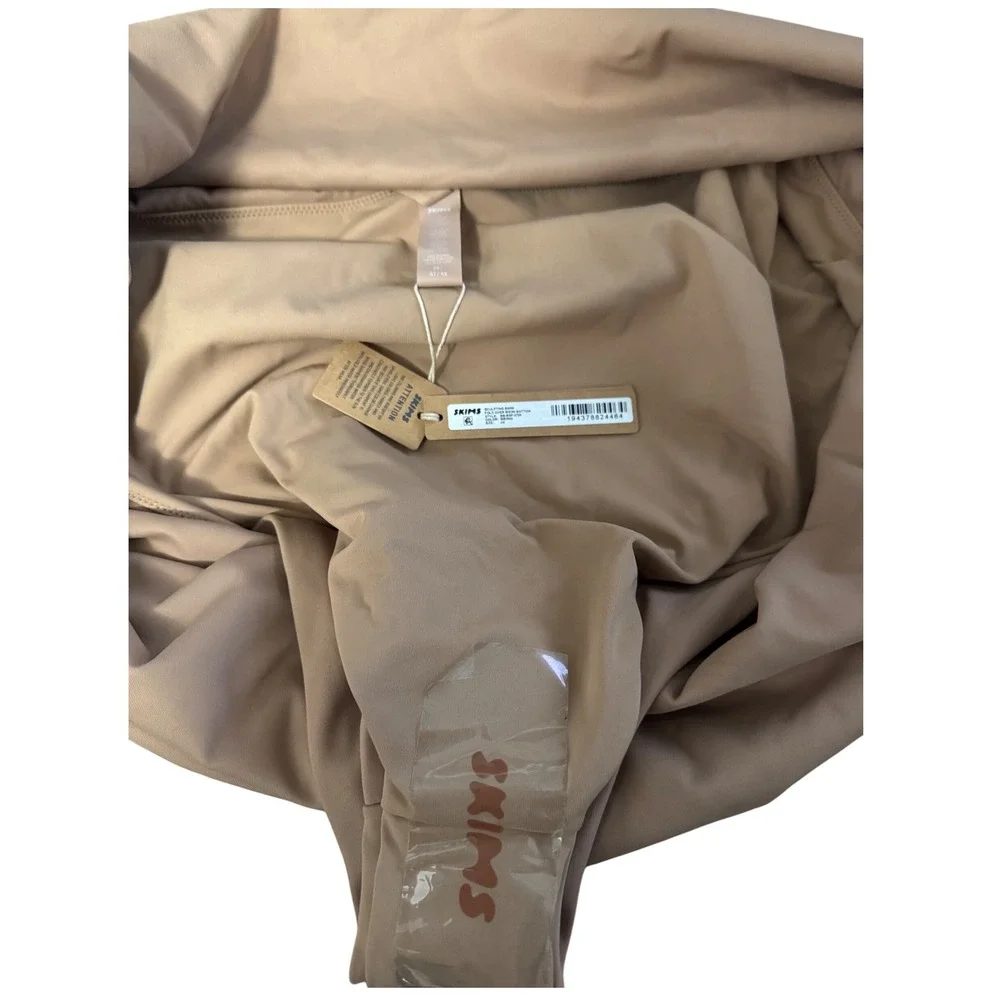SKIMS Sculpting Swim Fold Over Bikini Bottom Sienna Brown‎ 4X